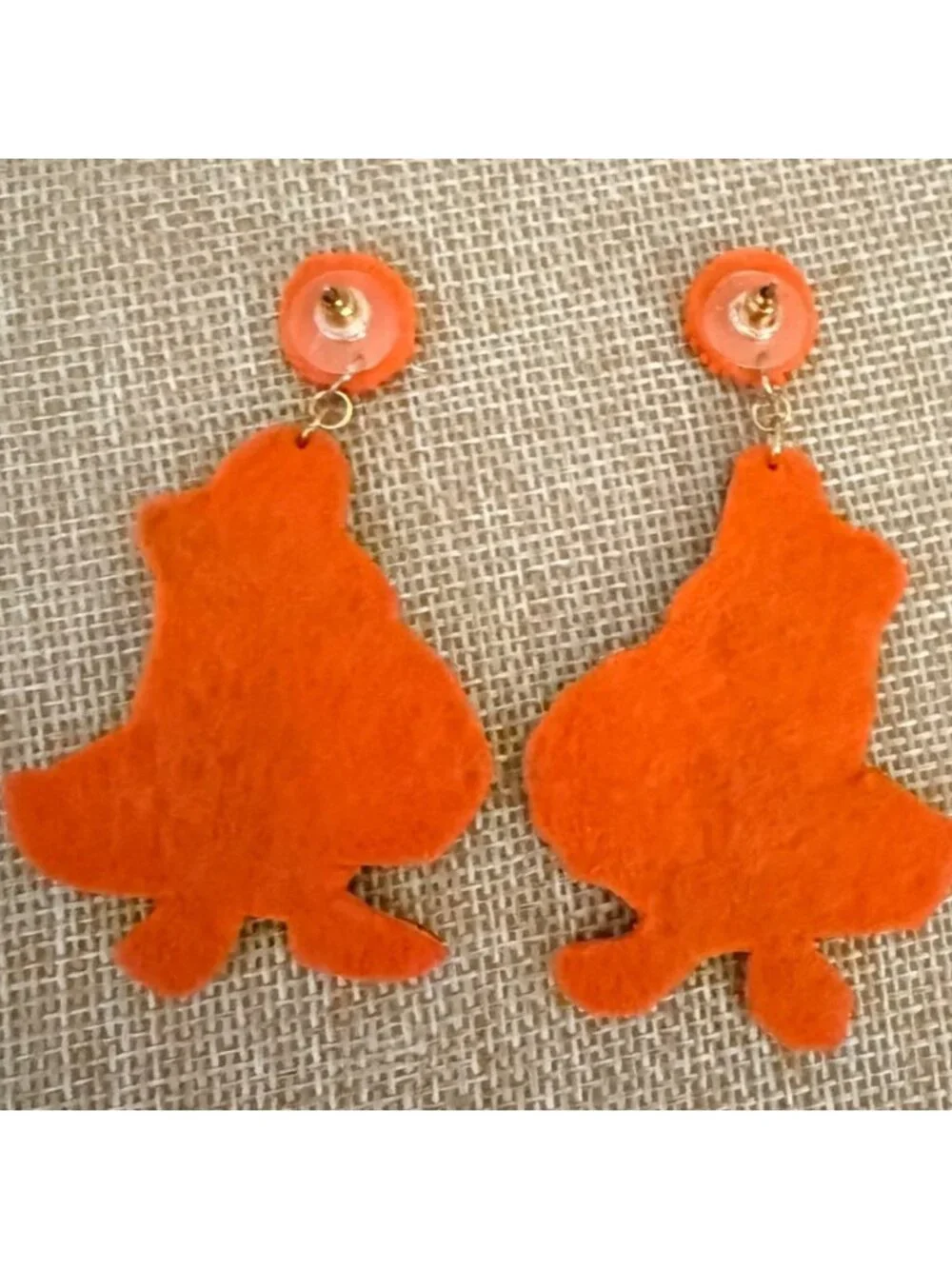 Artisan Handmade Thanksgiving Turkey Earrings Seed Beaded Fall Statement Dangle